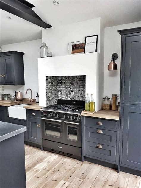 dark blue grey kitchen cabinets with stainless steel kl|light blue grey kitchen.